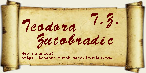 Teodora Žutobradić vizit kartica